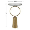 Uttermost Ringlet Brass Accent Table By Casagear Home UT-25178