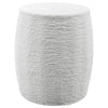 Uttermost Resort White Accent Stool By Casagear Home UT-25188