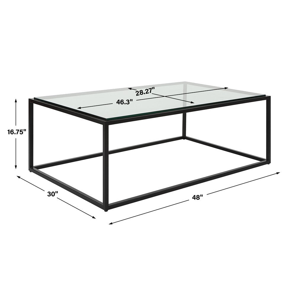 Uttermost Bravura Black Coffee Table By Casagear Home UT-25196