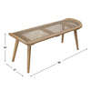 Uttermost Arne Woven Rattan Bench By Casagear Home UT-25197