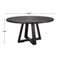 Uttermost Gidran Round Black Dining Table By Casagear Home UT-25206