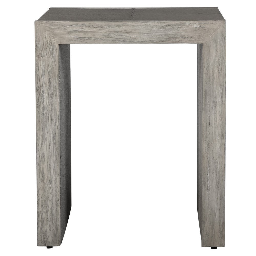 Uttermost Aerina Modern Gray End Table By Casagear Home