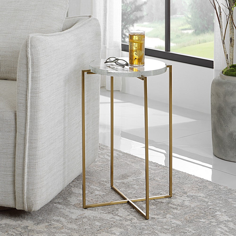 Uttermost Star-crossed Glass Accent Table By Casagear Home UT-25226