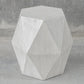 Uttermost Volker White Geometric Accent Table By Casagear Home UT-25273