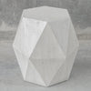 Uttermost Volker White Geometric Accent Table By Casagear Home UT-25273