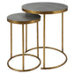 Uttermost Aragon Brass Nesting Tables, S/2 By Casagear Home