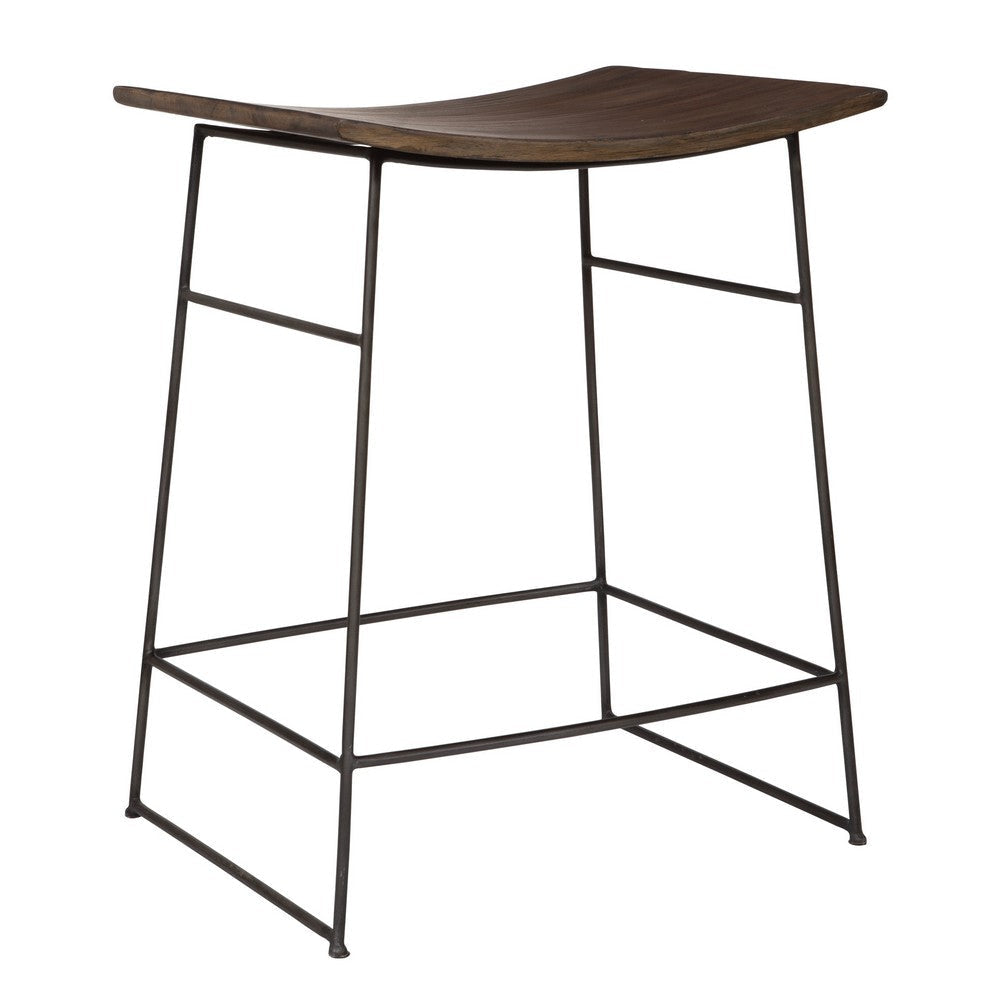 Uttermost Thura Walnut Counter Stool UT-25299