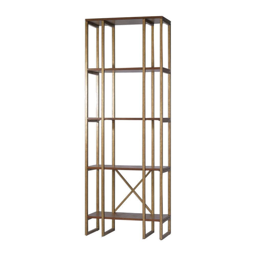 Uttermost Karishma Antique Gold Etagere By Casagear Home