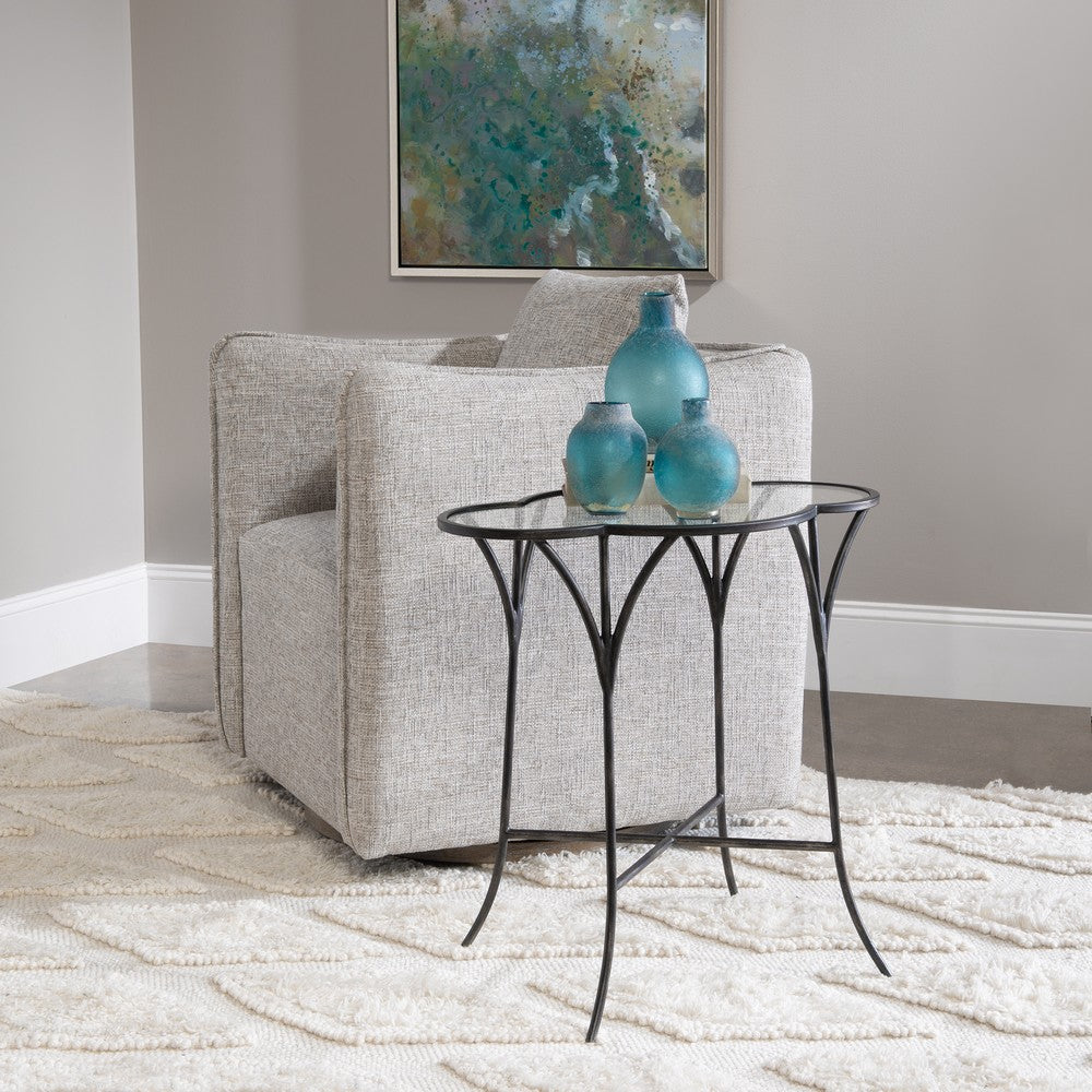 Uttermost Adhira Glass Accent Table By Casagear Home UT-25368