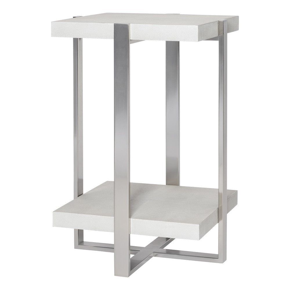 Uttermost Arnaut White Accent Table By Casagear Home UT-25375