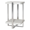 Uttermost Arnaut White Accent Table By Casagear Home UT-25375