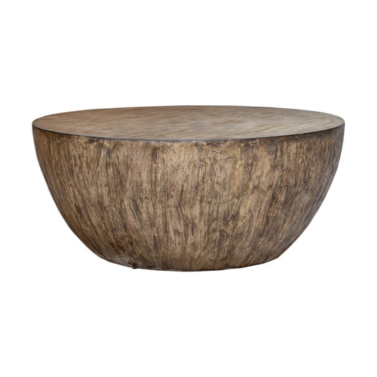 Uttermost Lark Round Wood Coffee Table By Casagear Home