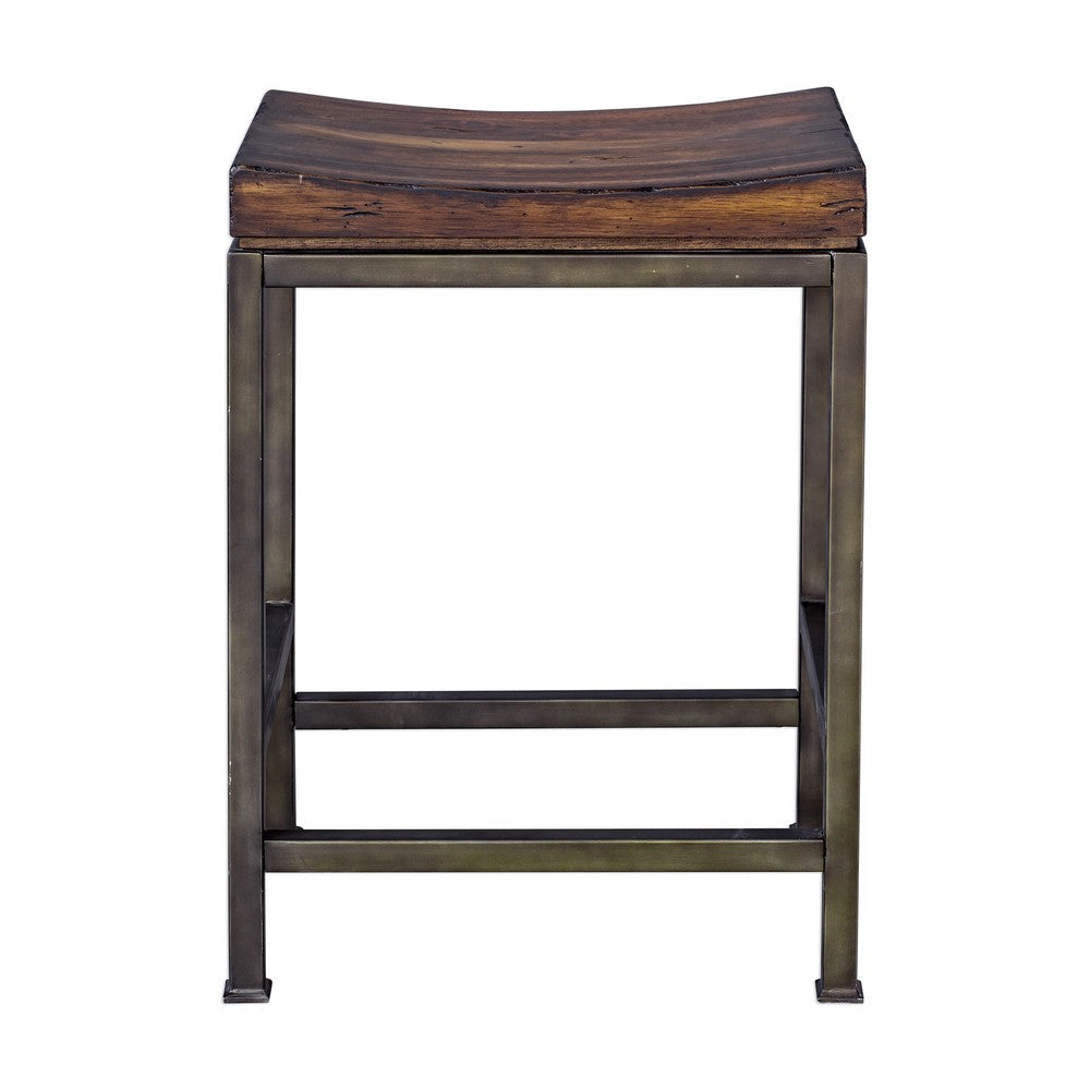 Uttermost Beck Wood Counter Stool By Casagear Home UT-25441