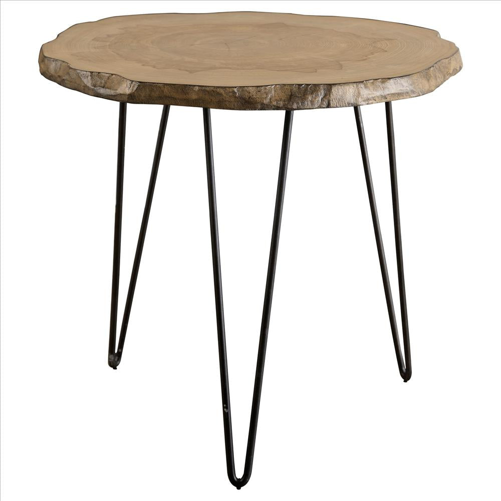 Uttermost Runay Wood Slab Side Table By Casagear Home UT-25468