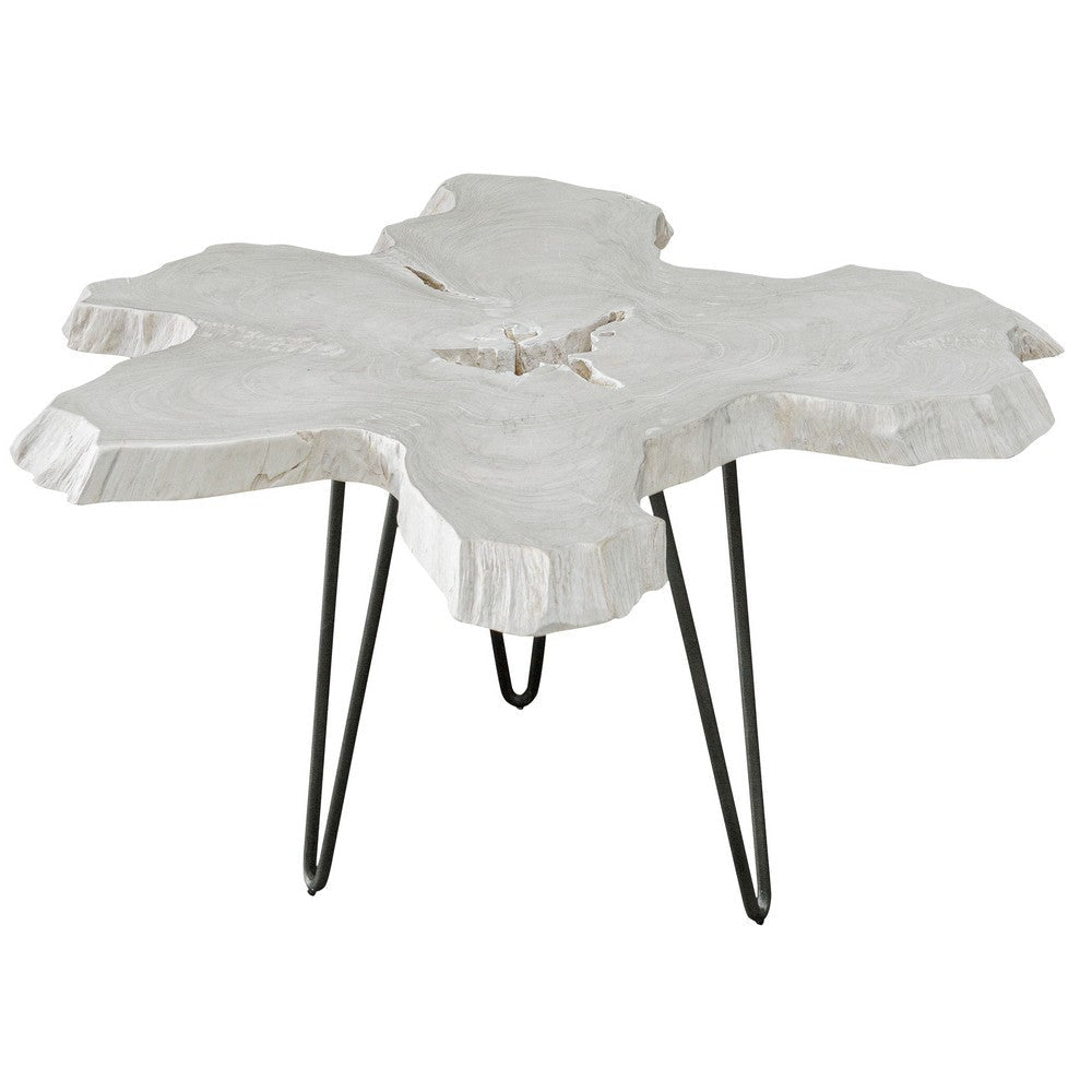 Uttermost Trillium Bleached Teak Coffee Table By Casagear Home UT-25478