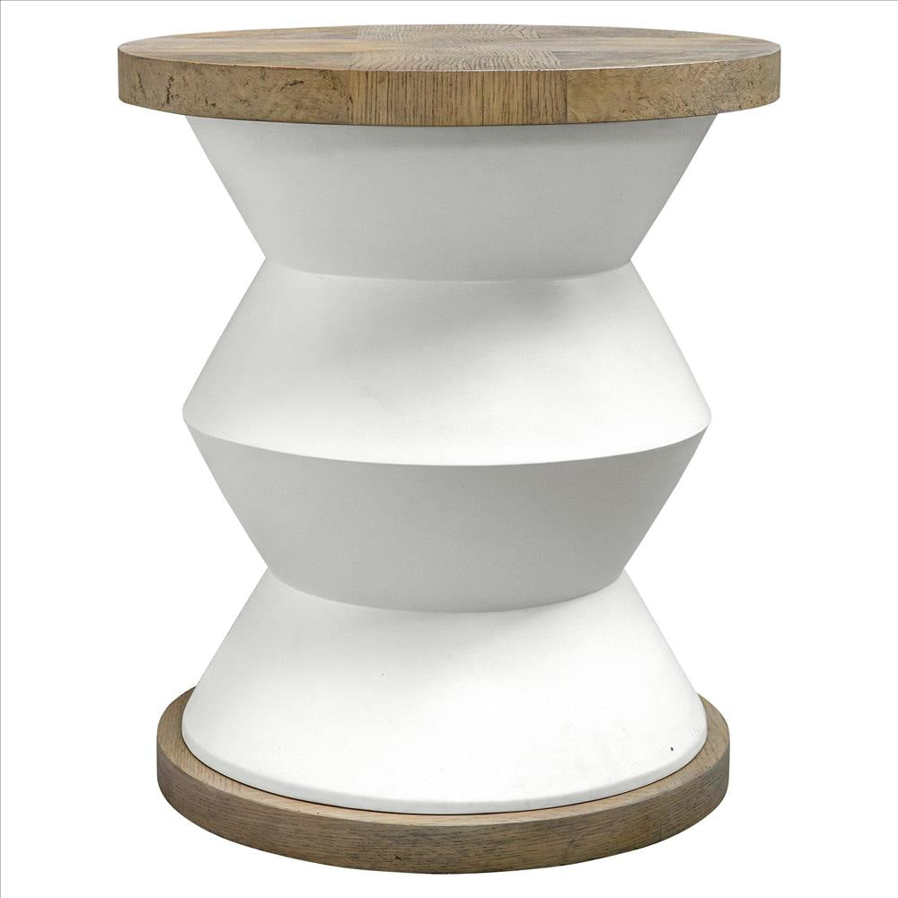 Uttermost Spool Geometric Side Table By Casagear Home UT-25488