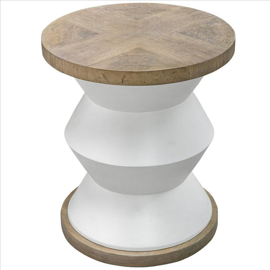 Uttermost Spool Geometric Side Table By Casagear Home