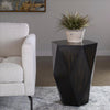 Uttermost Volker Black Wooden Side Table By Casagear Home UT-25492