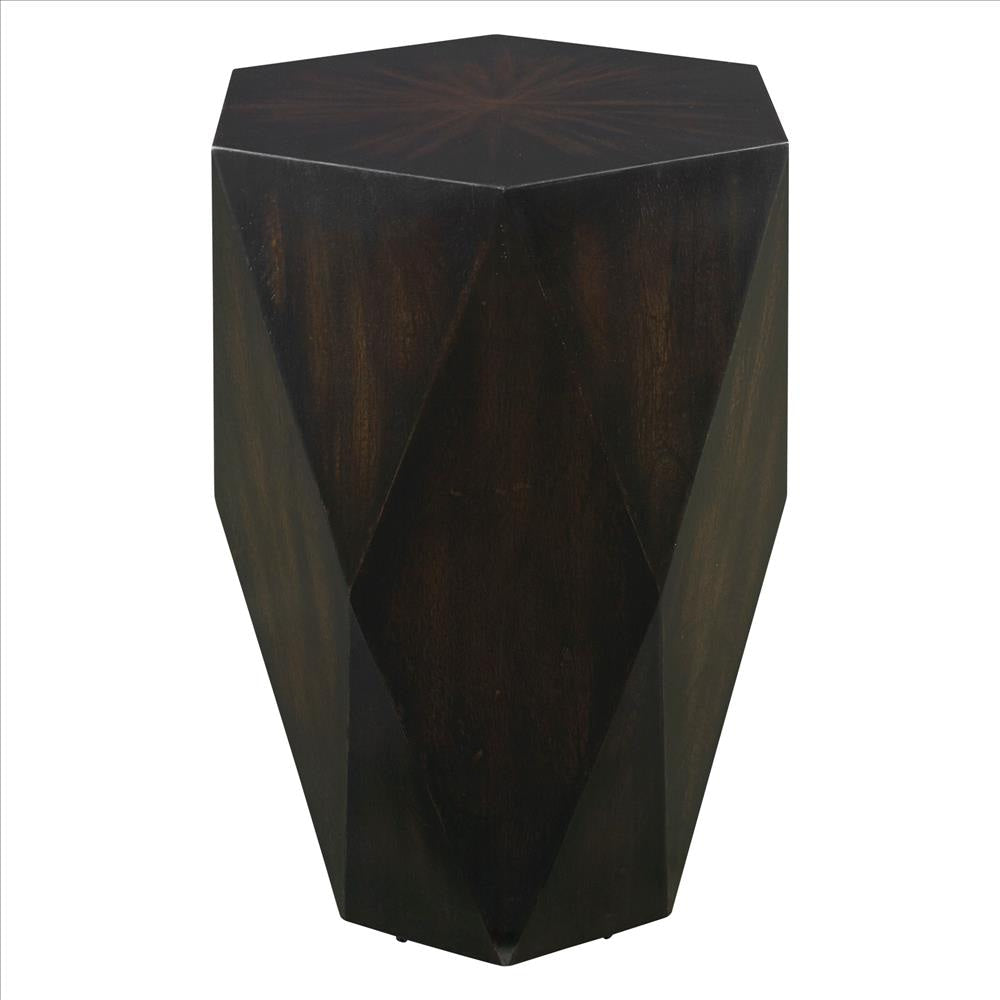 Uttermost Volker Black Wooden Side Table By Casagear Home