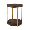 Uttermost Palisade Round Wood Side Table By Casagear Home UT-25554