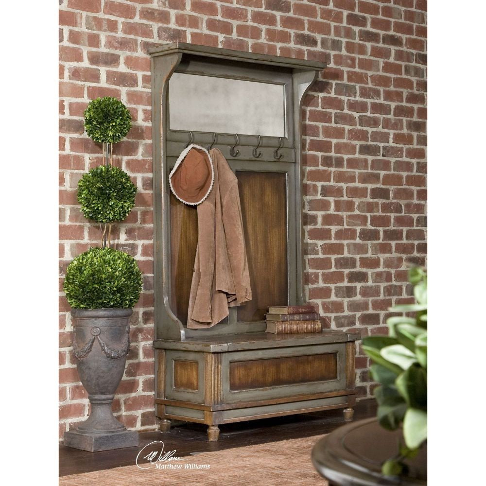 Uttermost Riyo Distressed Hall Tree By Casagear Home UT-25561