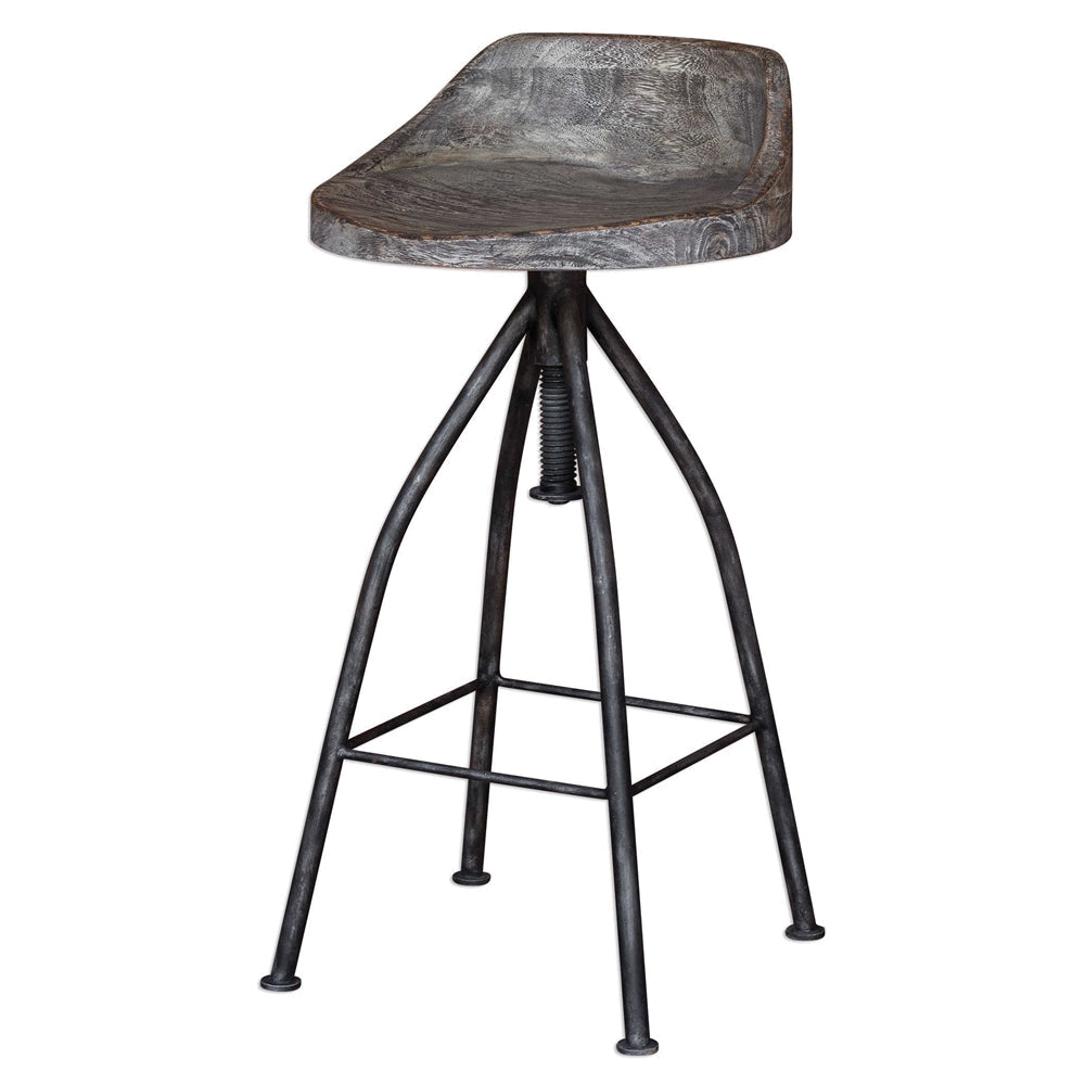 Uttermost Kairu Wooden Bar Stool By Casagear Home