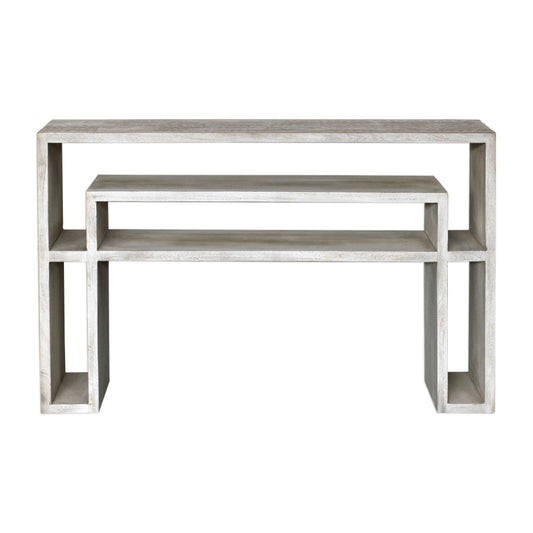 Uttermost Genara Bone White Carved Console Table By Casagear Home