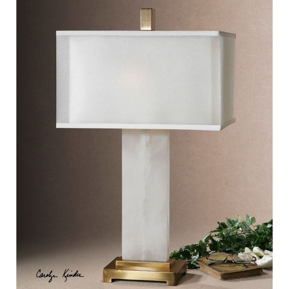 Uttermost Athanas Alabaster Lamp By Casagear Home UT-26136-1