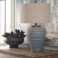 Uttermost Pelia Light Aqua Table Lamp By Casagear Home UT-26228-1