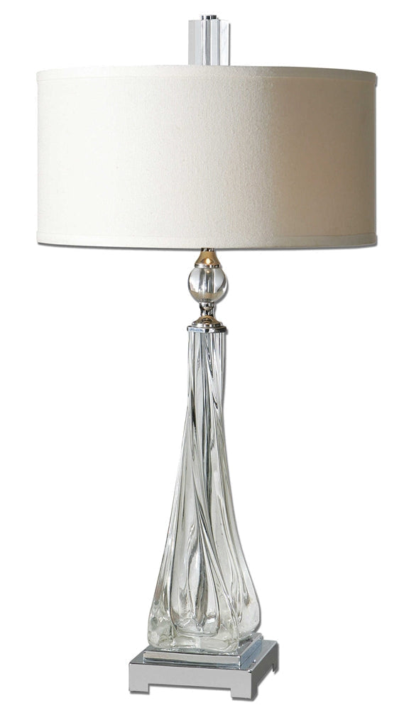 Uttermost Grancona Twisted Glass Table Lamp By Casagear Home