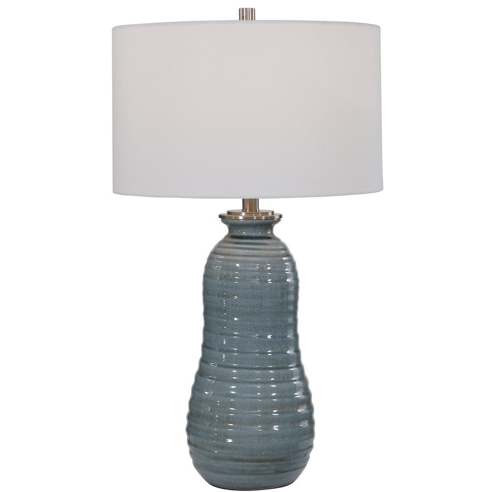 Uttermost Zaila Light Blue Table Lamp By Casagear Home