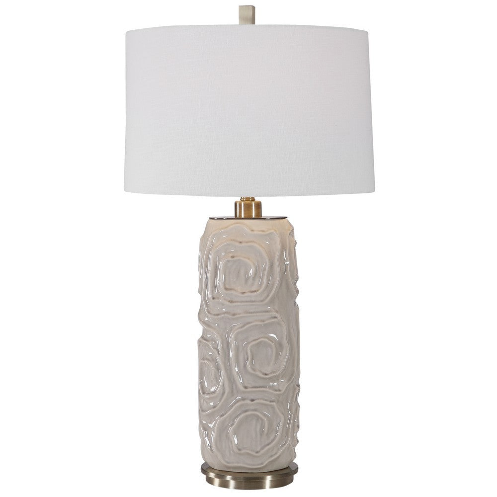 Uttermost Zade Warm Gray Table Lamp By Casagear Home