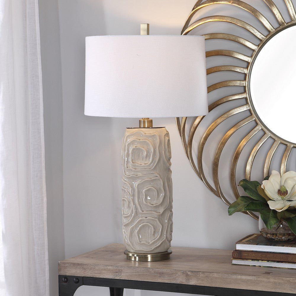 Uttermost Zade Warm Gray Table Lamp By Casagear Home UT-26379-1