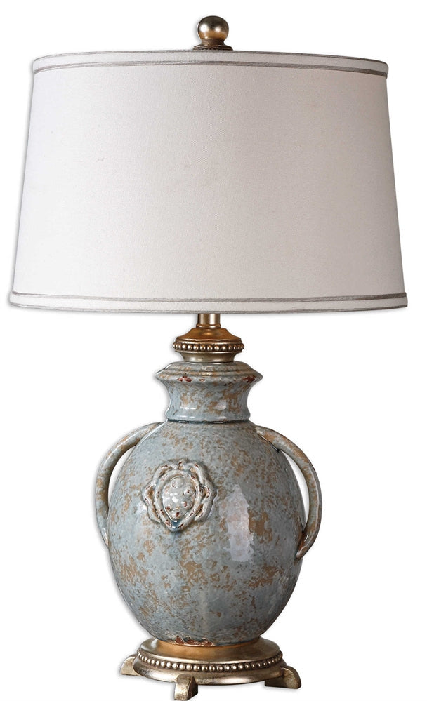 Uttermost Cancello Blue Glaze Lamp By Casagear Home