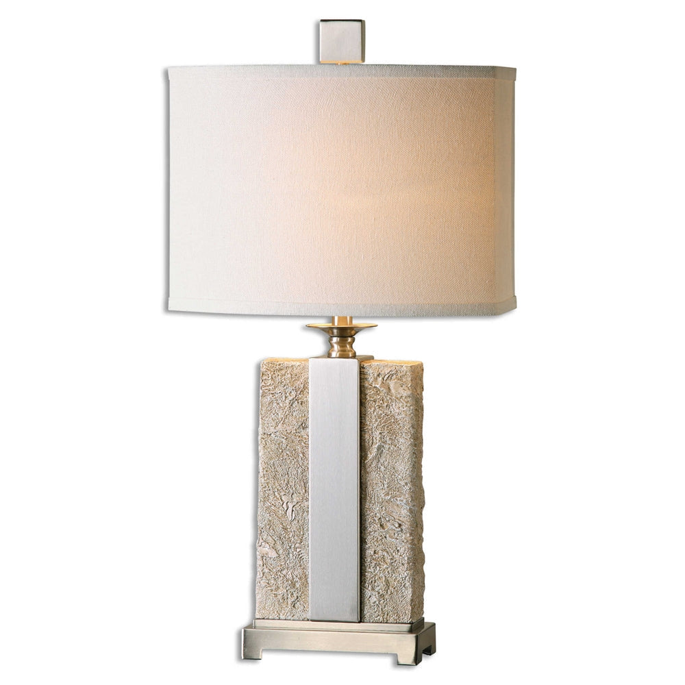 Uttermost Bonea Stone Ivory Table Lamp By Casagear Home