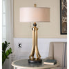 Uttermost Selvino Brushed Brass Table Lamp By Casagear Home UT-26631-1