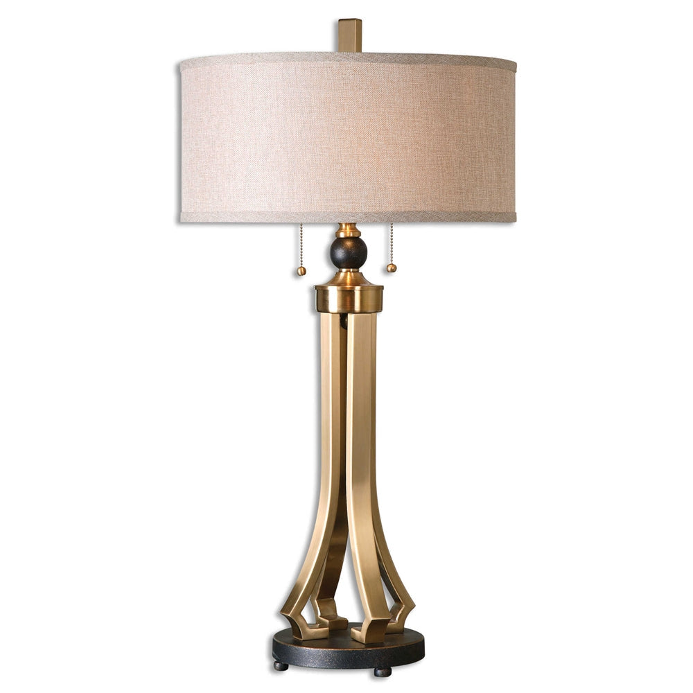 Uttermost Selvino Brushed Brass Table Lamp By Casagear Home