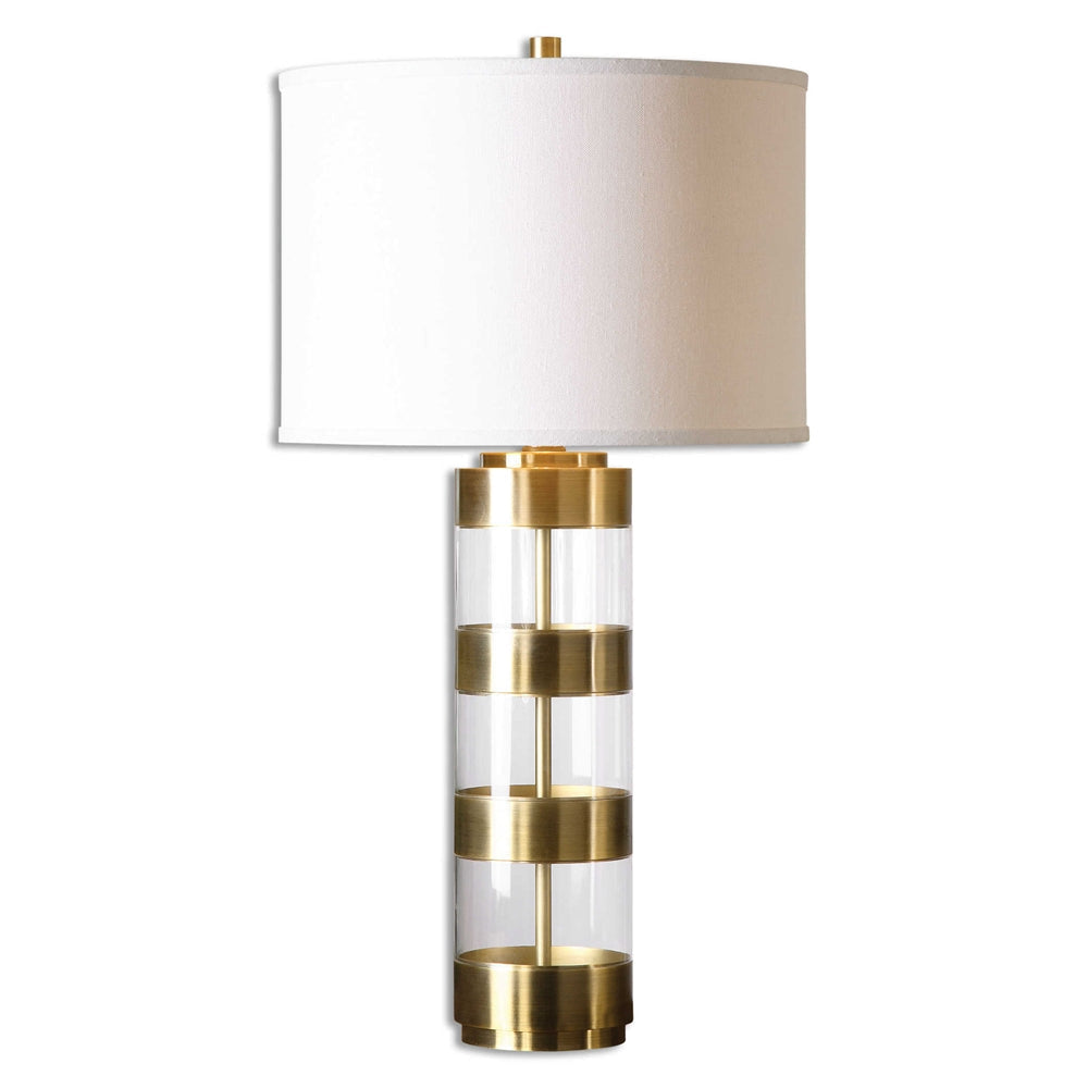 Uttermost Angora Brushed Brass Table Lamp By Casagear Home