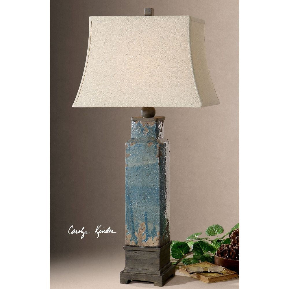 Uttermost Soprana Blue Table Lamp By Casagear Home UT-26833