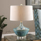 Uttermost Chasida Blue Ceramic Lamp By Casagear Home UT-27059-1