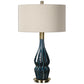 Uttermost Prussian Blue Ceramic Lamp By Casagear Home