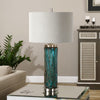 Uttermost Almanzora Blue Glass Lamp By Casagear Home UT-27087-1