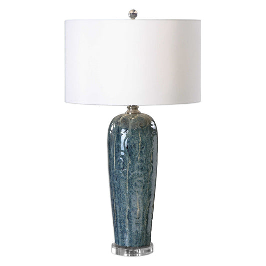 Uttermost Maira Blue Ceramic Table Lamp By Casagear Home