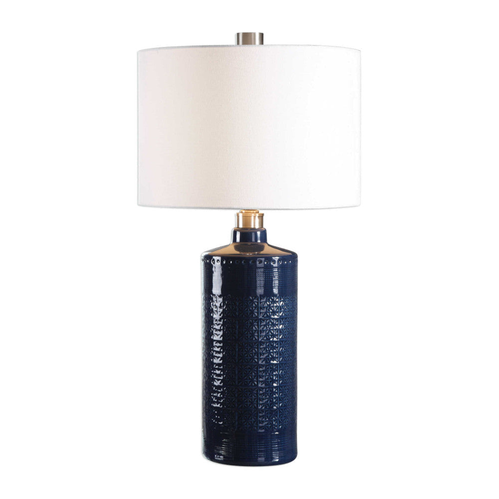 Uttermost Thalia Royal Blue Table Lamp By Casagear Home