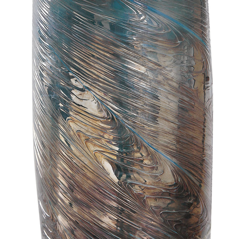 Uttermost Olesya Swirl Glass Table Lamp By Casagear Home UT-27919