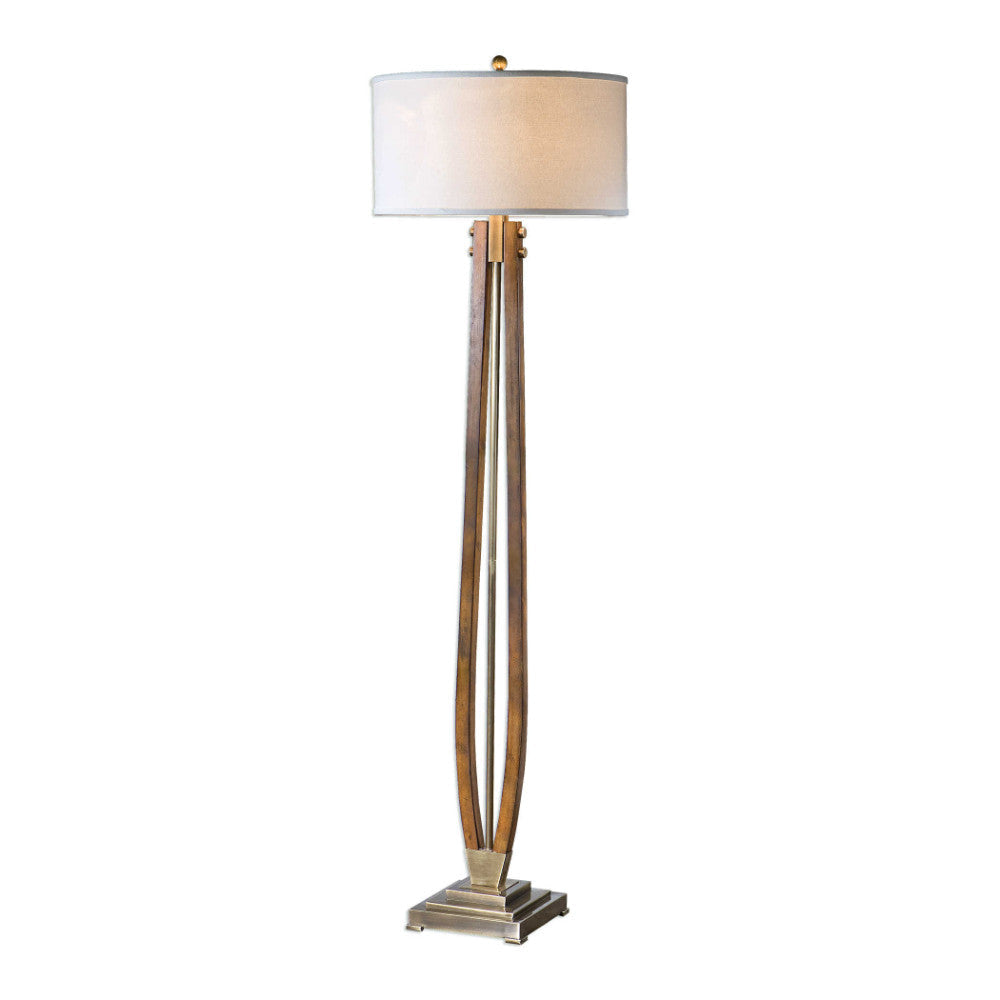 Uttermost Boydton Burnished Wood Floor Lamp By Casagear Home