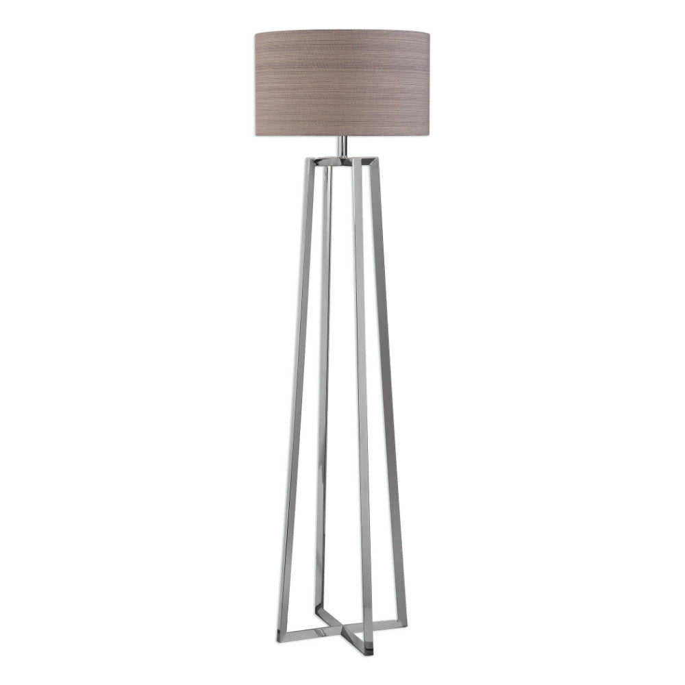 Uttermost Keokee Polished Nickel Floor Lamp By Casagear Home