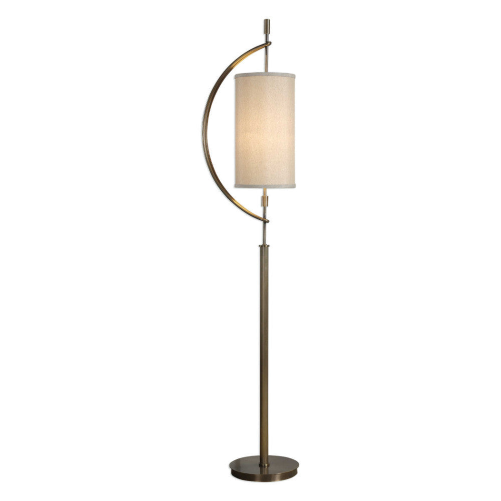 Uttermost Balaour Antique Brass Floor Lamp By Casagear Home