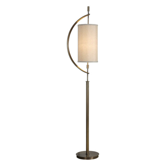 Uttermost Balaour Antique Brass Floor Lamp By Casagear Home