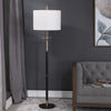 Uttermost Maud Aged Black Floor Lamp By Casagear Home UT-28196-1